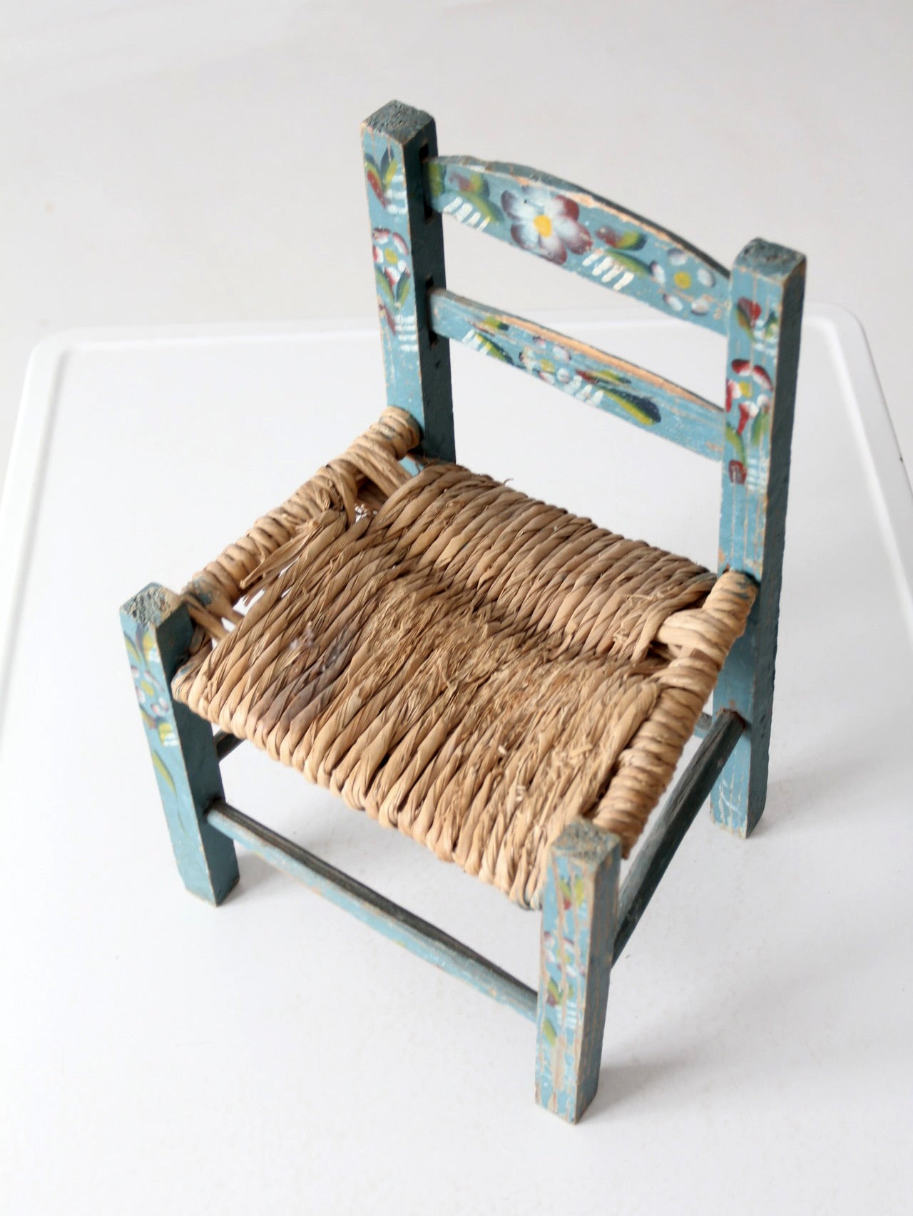 vintage Mexican folk art children's chair