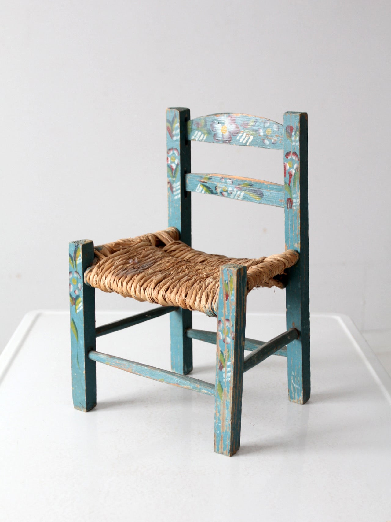 vintage Mexican folk art children's chair