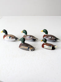 vintage hand painted cast iron duck collection