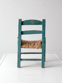 vintage Mexican folk art children's chair
