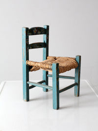 vintage Mexican folk art children's chair