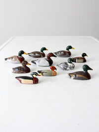 vintage hand painted cast iron duck collection