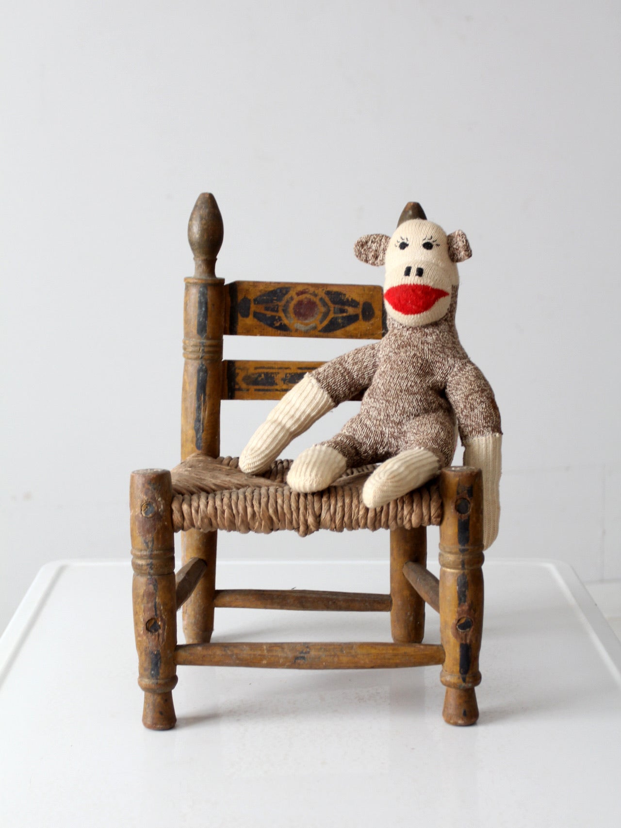 vintage Mexican folk art children's chair