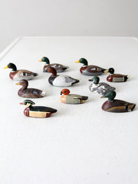 vintage hand painted cast iron duck collection