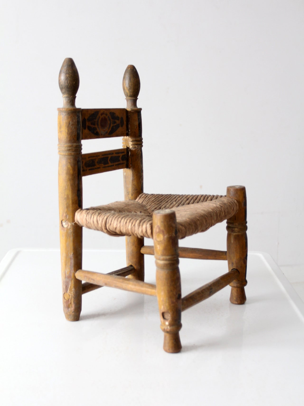 vintage Mexican folk art children's chair