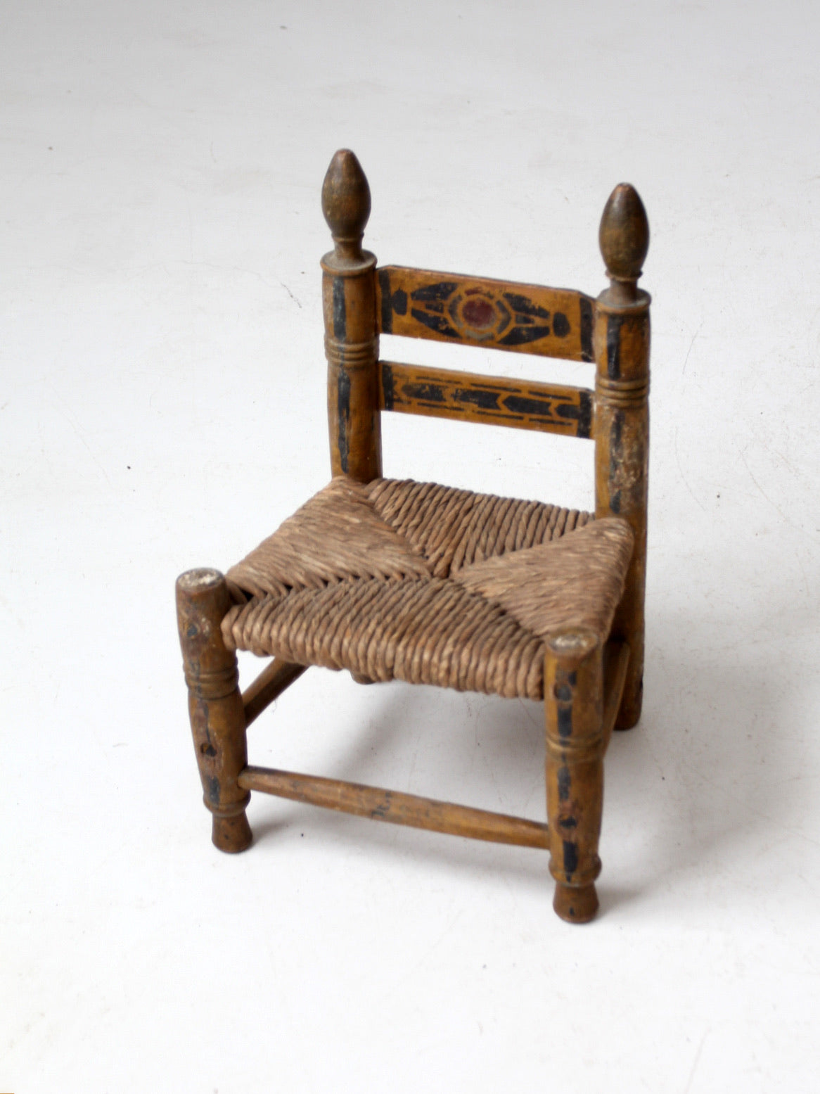 vintage Mexican folk art children's chair