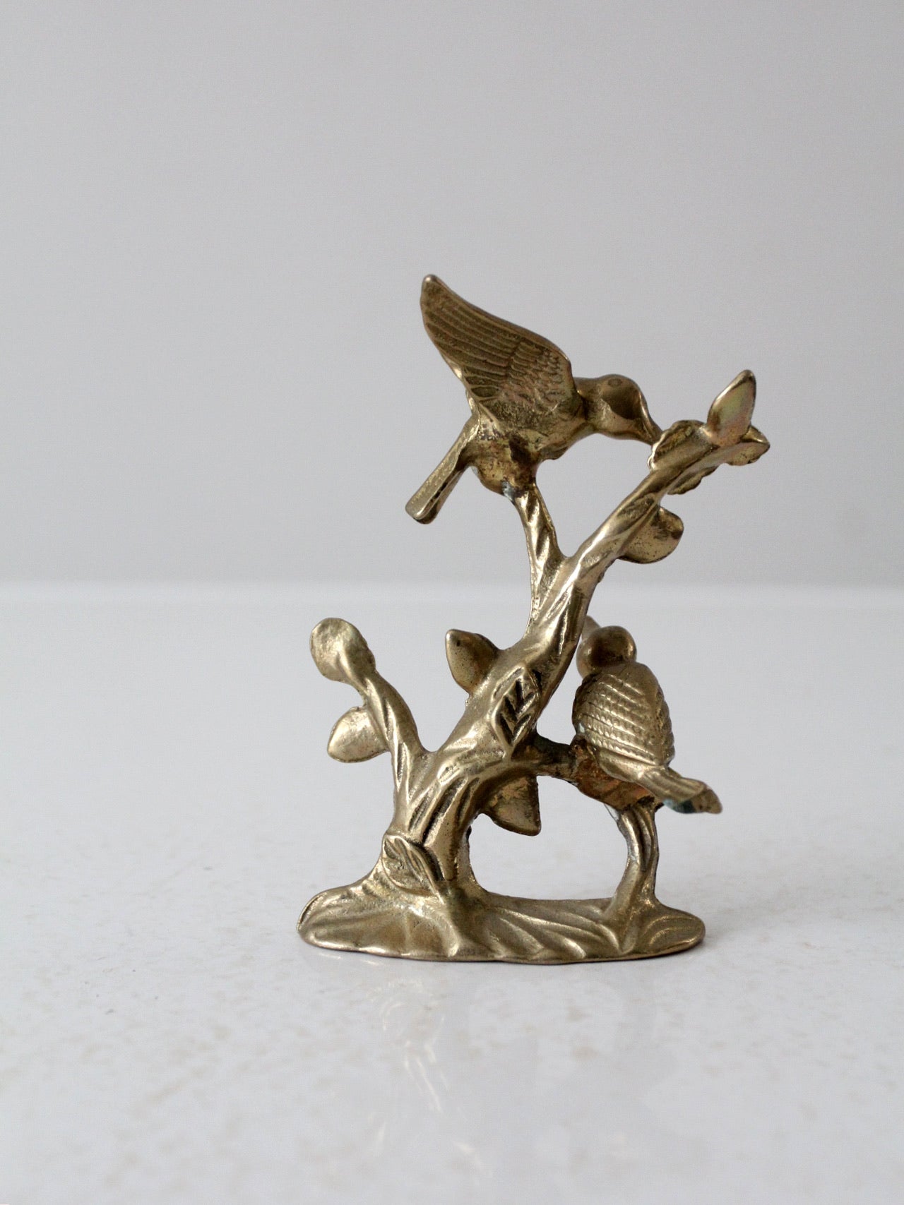 vintage Andrea by Sadek brass hummingbirds
