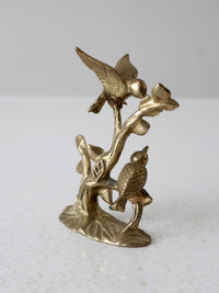 vintage Andrea by Sadek brass hummingbirds