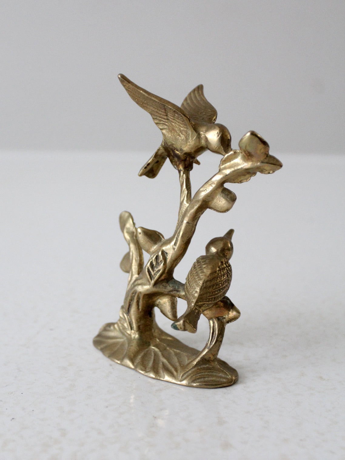 vintage Andrea by Sadek brass hummingbirds
