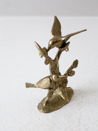 vintage Andrea by Sadek brass hummingbirds