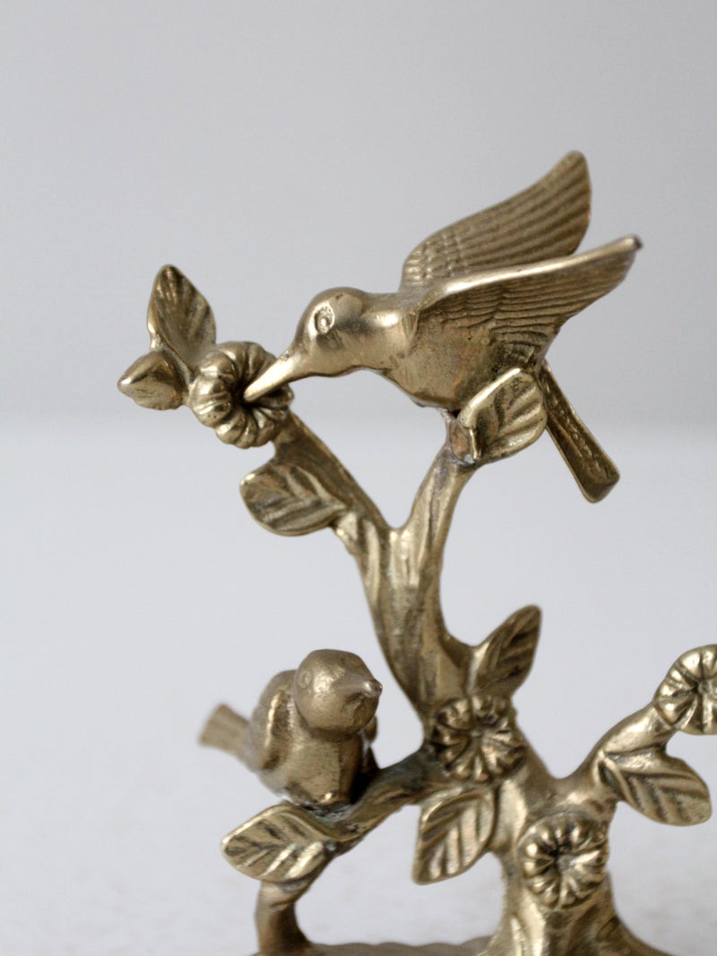 vintage Andrea by Sadek brass hummingbirds