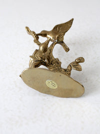 vintage Andrea by Sadek brass hummingbirds