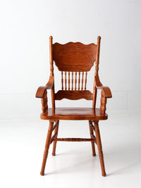 vintage pressed back style arm chair