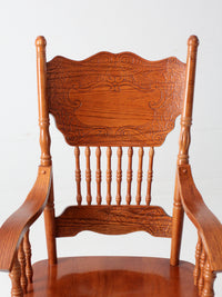 vintage pressed back style arm chair