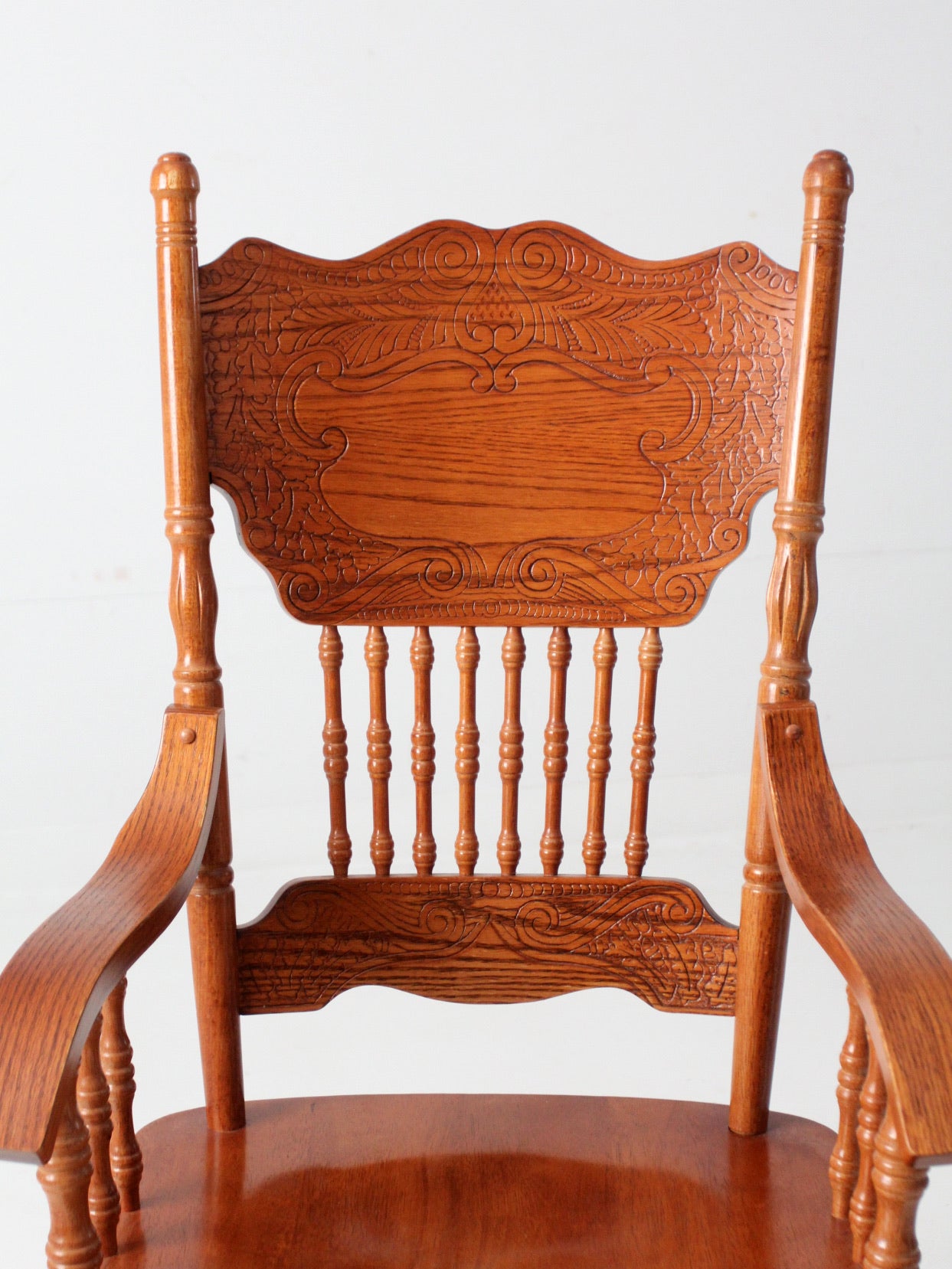 vintage pressed back style arm chair