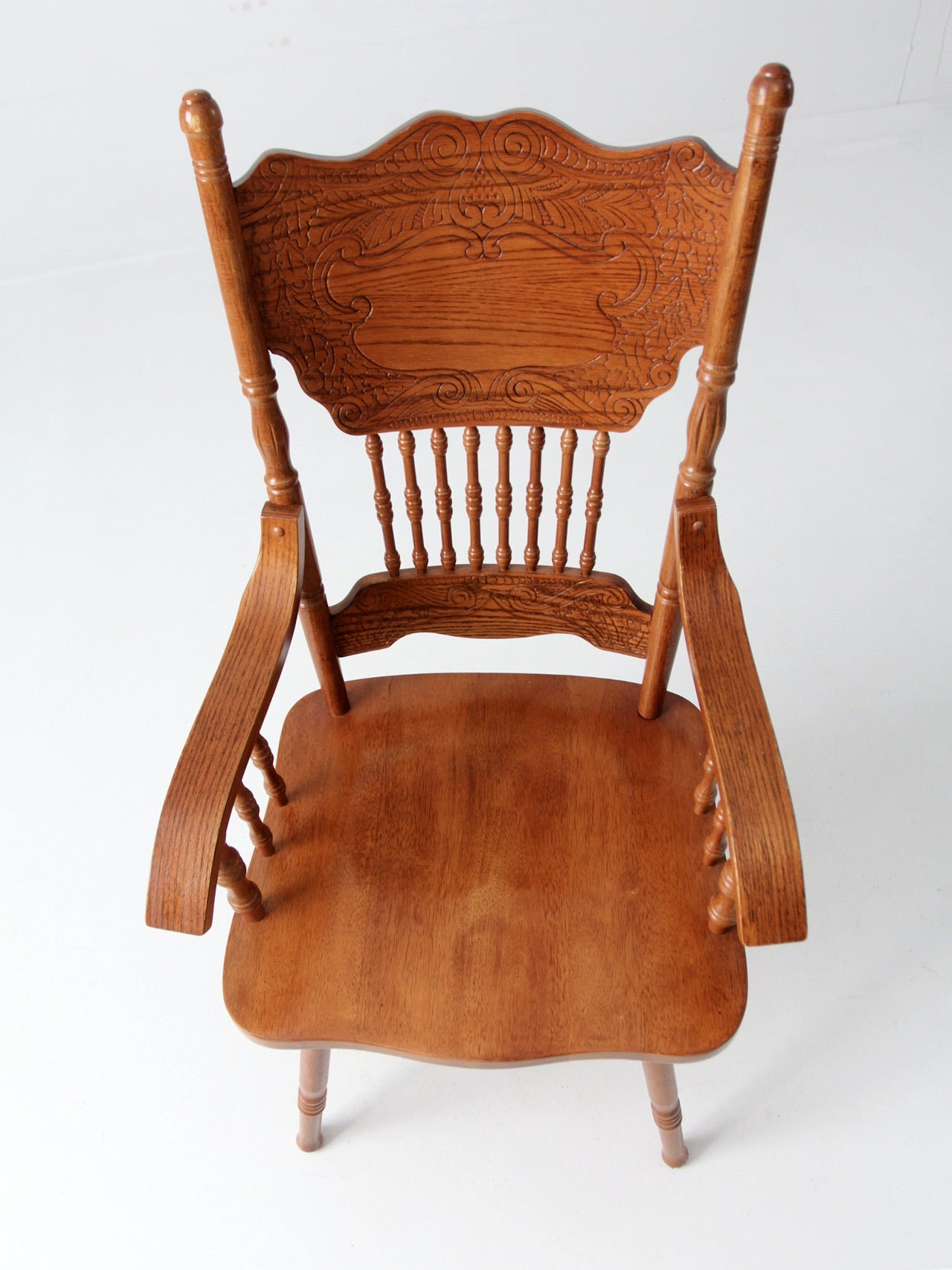 vintage pressed back style arm chair