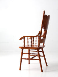vintage pressed back style arm chair