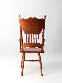 vintage pressed back style arm chair