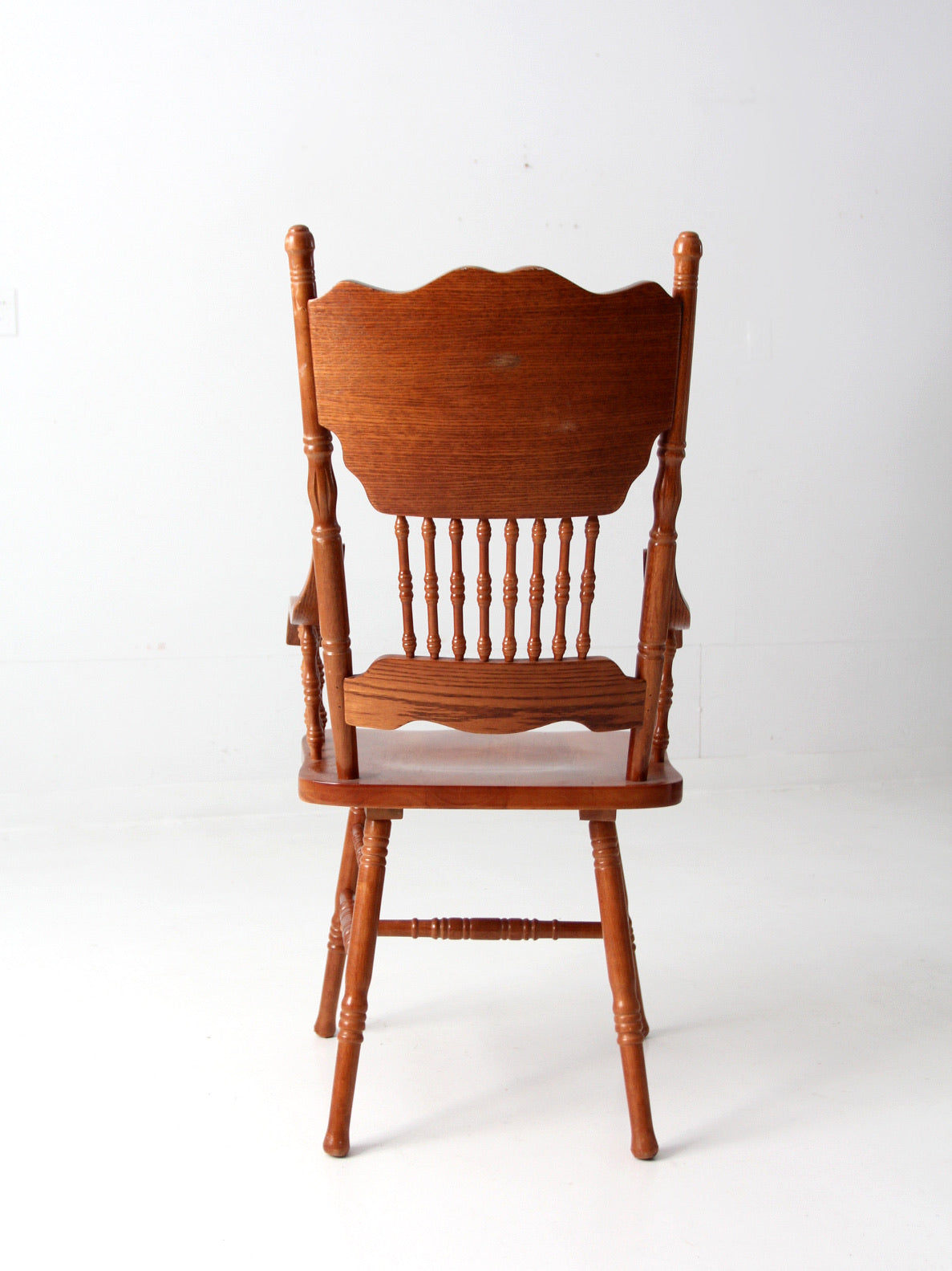 vintage pressed back style arm chair