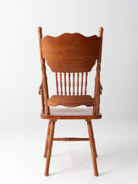 vintage pressed back style arm chair