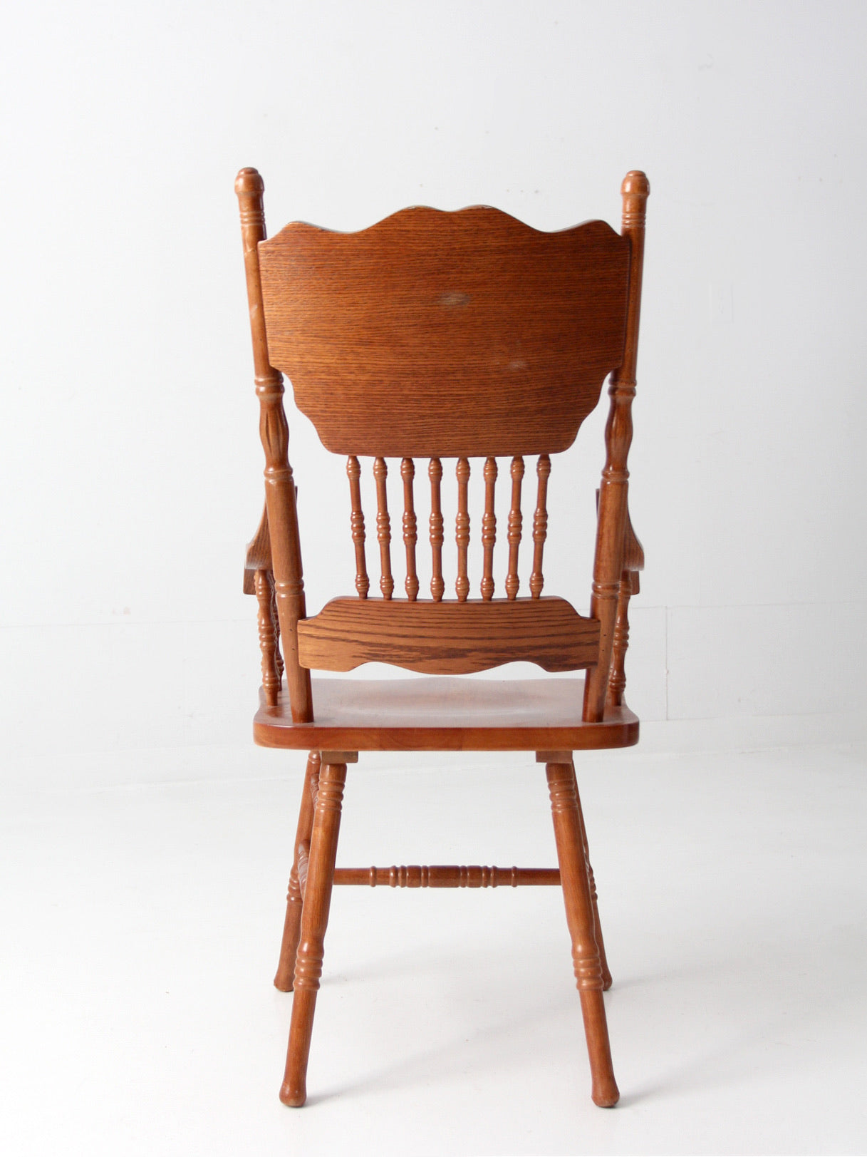 vintage pressed back style arm chair
