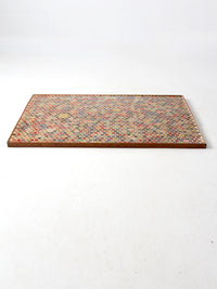 vintage beer bottle cap mosaic wall art or tabletop