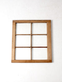 vintage wooden window pane