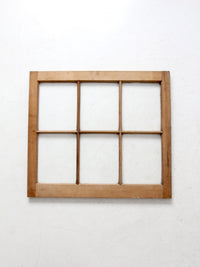 vintage wooden window pane
