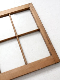 vintage wooden window pane