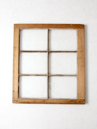 vintage wooden window pane