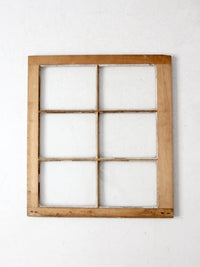 vintage wooden window pane