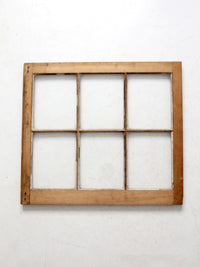 vintage wooden window pane