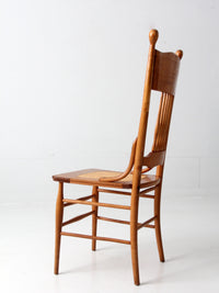 antique press back dining chair