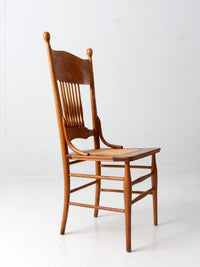 antique press back dining chair