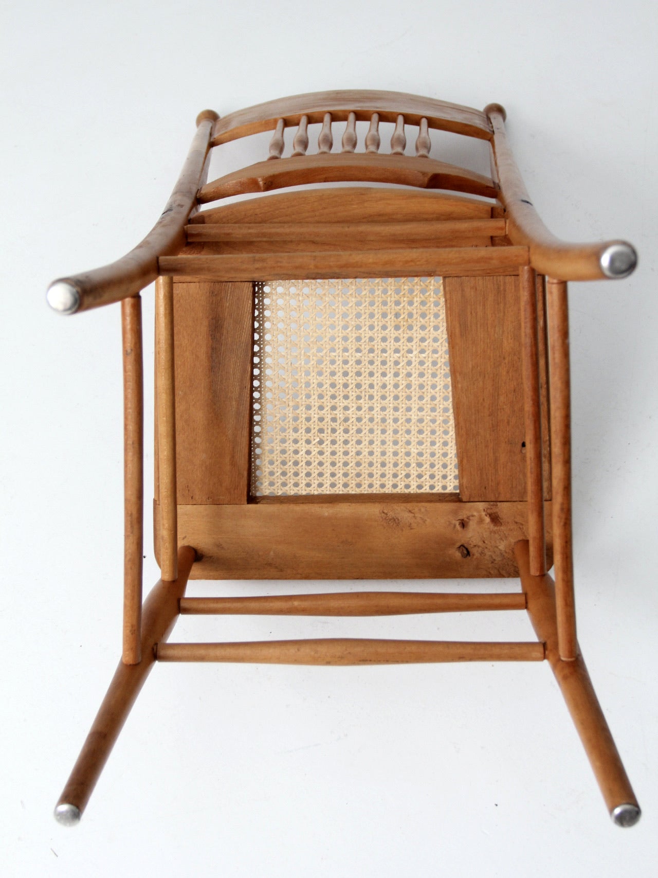 antique press back dining chair