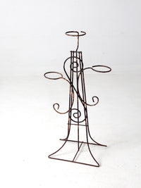 vintage wrought iron plant stand