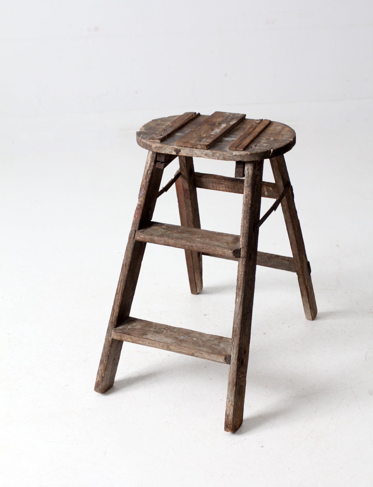 vintage rustic step ladder