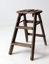 vintage rustic step ladder