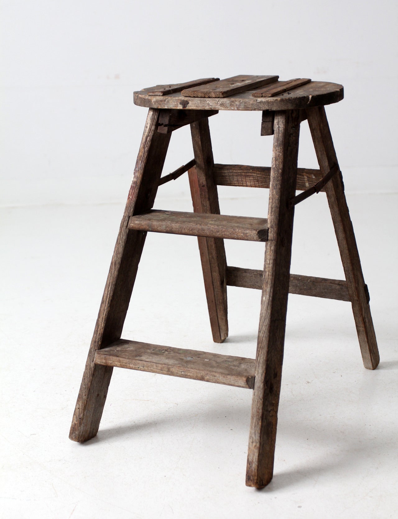 vintage rustic step ladder
