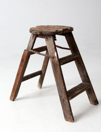 vintage rustic step ladder