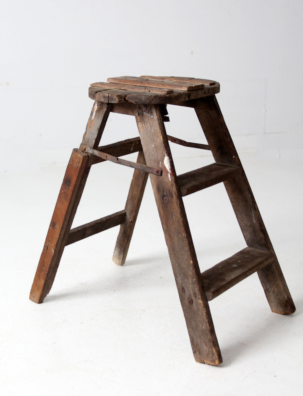 vintage rustic step ladder