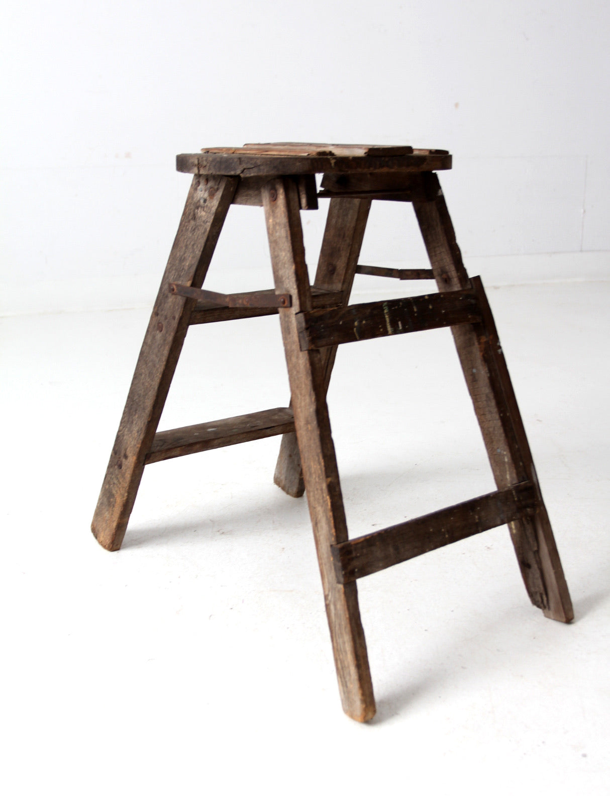 vintage rustic step ladder