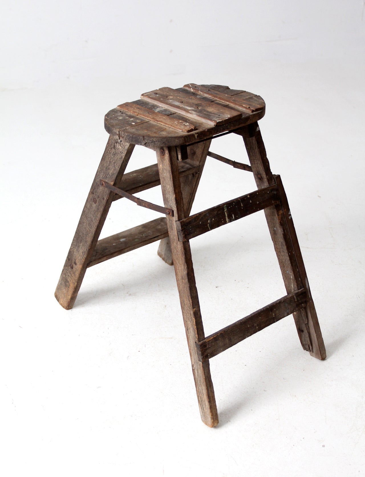 vintage rustic step ladder