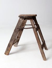 vintage rustic step ladder