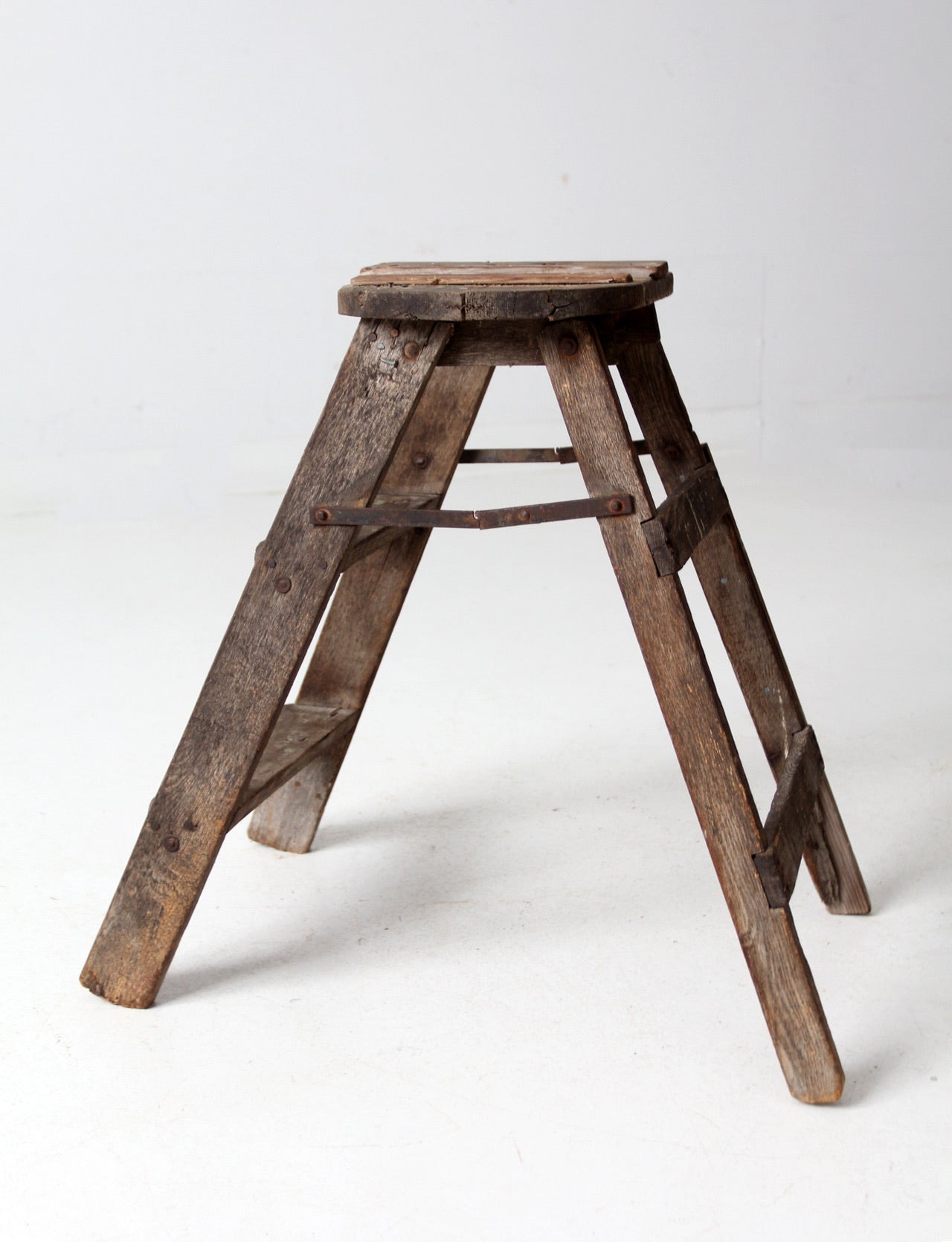 vintage rustic step ladder