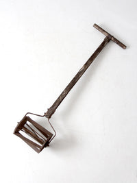 antique push reel mower