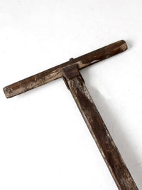 antique push reel mower