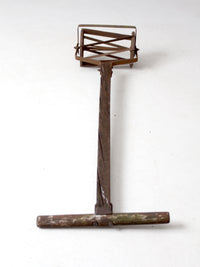 antique push reel mower