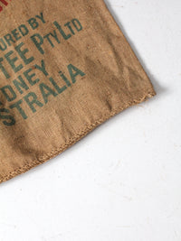 vintage burlap sack