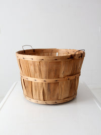 vintage wooden apple orchard basket